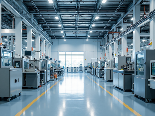 东莞市塘厦镇工业大道街景，现代化工业园区，交通便利的地理位置